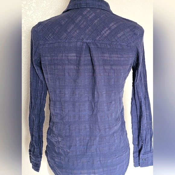 Aeropostale Blue Button-Up Top XSmall women's - Picture 9 of 14